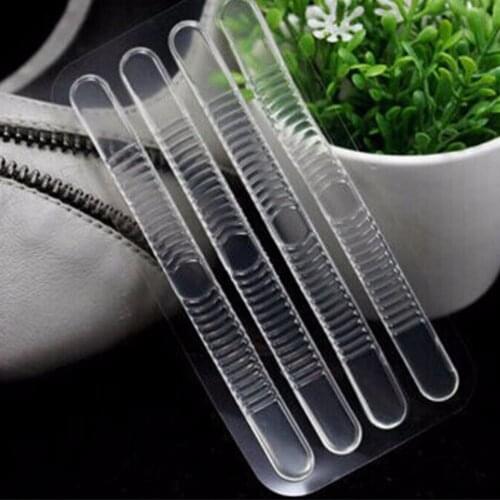 New Fashion Silicone Gel Heel Cushion protector Shoe Insert Pad Clear Insole 9.5*0.8cm 4pcs/Pack
