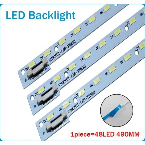 New 48LED 490mm LED backlight strip for 39inch V390HJ1-LE6-TREM1 V390HJ1-LE6-TREW1 C420E06E01A L390H101EA-C002