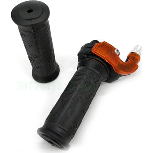 1 Pair 22mm Mini Throttle Grips Twist For Minimoto Pit Dirt Bike 47cc 49cc
