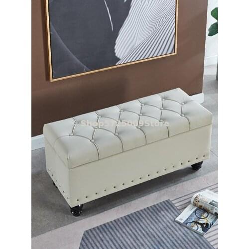 Multifunctional Shoe Changing Stool, Sofa Stool At Home Door, Rectangular Furniture Bed, Tail Stool, Clothing Store Storage Stoo