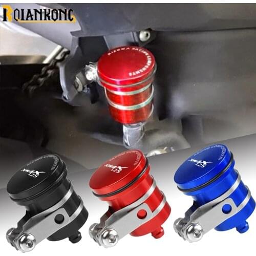 Motorcycle Fluid Reservoir Billet Rear Brake Clutch Tank Oil Cup FOR YAMAHA XMAX125 allyeaRs 2021 2020 2019 2018 2017 2016 2015