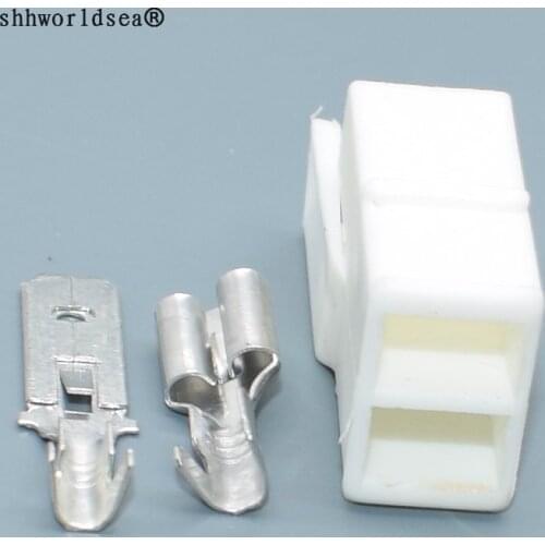 Shhworldsea 2set 2Pin for VW male female wiring connector with terminals 171 971 934 171971934