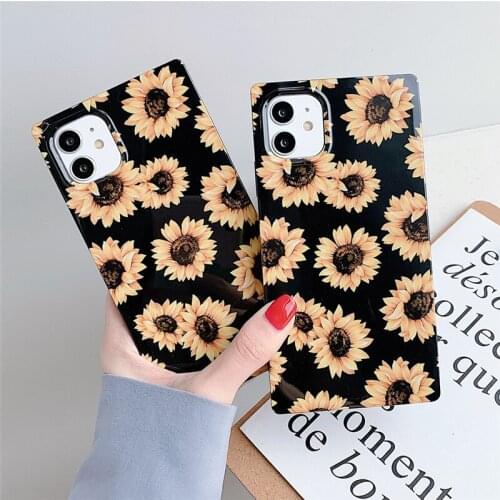 LS fashion silica gel daisy flowers phone case for iPhone 11 Pro Max 7 8 Plus X XR XS Max SE 2020 12 iphone 11 case back cover