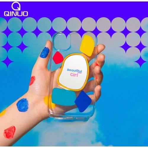 Candy Color Silicone Phone Case For iPhone 12 11 Pro Max X XR XS Max 8 7 Plus SE 2020 12Pro Makeup Mirror Transparent Soft Cover