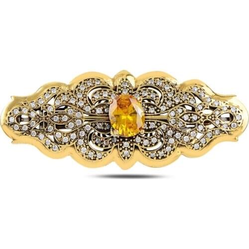 Silverlina Silver Zircon Stone Authentic Brooch