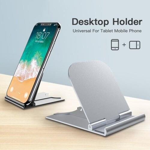 Foldable Desktop Phone Holder Universal Cellphone Tablet Mount Mini Portable Smartphone Stand For Samsung S21 iPhone 12 Xiaomi