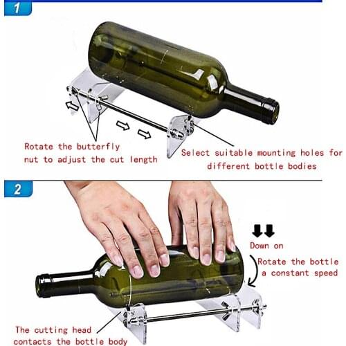 DIY Glass Bottle Cutter Glass Tube Cutter Pliers Cutter Suger Cutting Tool Glass Cutter Bottle Cutter Champagne Glasses