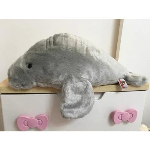 50cm Super Soft Plush Manatee Doll Toy Real Life Animals Dugong Dolls for children Birthday Gifts