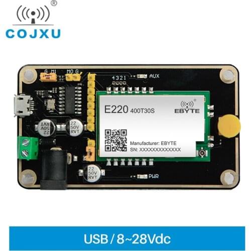 Test Board LLCC68 LoRa Module 433MHz 470MHz Test Kit USB Interface and Antenna UART Wireless Module E220-400TBH-01