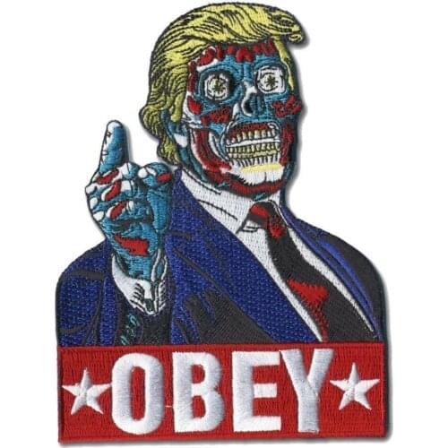 Custom embroidered Patches Donald Trump iron on Patch applique Any design any qty high quality welcome to customize your patch
