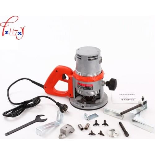 High power woodworking engraving machine repair and mechanical wood milling machine + 12pcs milling cutter 220V 1PC