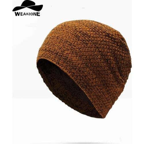 WEARZONE 2017 Brand Beanies Knit Winter Hats For Men Women Beanie Mens Winter Hat Caps Bonnet Outdoor Ski Sports Warm Baggy Cap