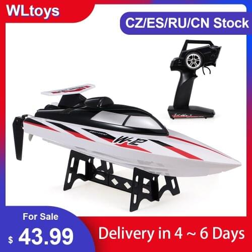 WLtoys WL912-A RC Boat 2.4G 35KM/H High Speed RC Boat Capsize Protection Remote Control Toy Boats RC Racing Boat For Adults Kids