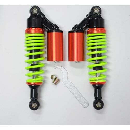Wotefusi 11" 280mm Pair Rear Shocks Asorbers For 50cc 70cc 90cc Scooter Moped Green [PA180]