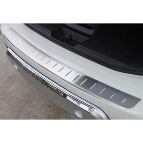 Stainless Steel Outer Rear Bumper Protector Plate Cover FIT For Nissan X-Trail Rogue 2014 2015 REAR BUMPER PROTECTOR TRIM