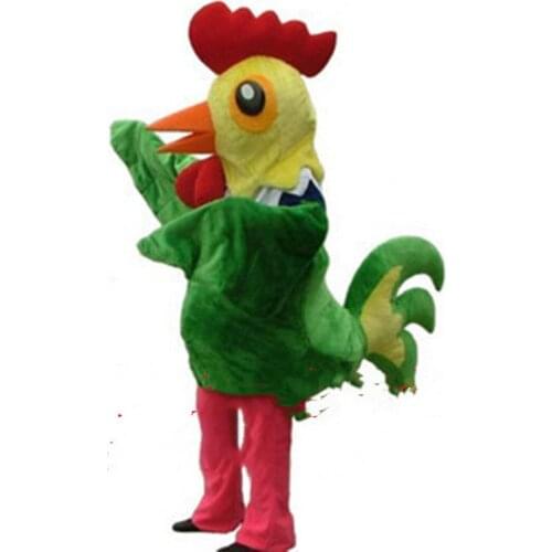 Green Cock Mascot Costume Suits Cosplay Party Game Fancy Dress Outfits Advertising Promotion Carnival Halloween Parade Character