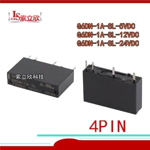 10PCS/lot 100%Original New Relay G6DN-1A-SL G6DN-1A-SL-5VDC G6DN-1A-SL-12VDC G6DN-1A-SL-24VDC G6DN 1A SL 5V 12V 24V 4PIN 5A