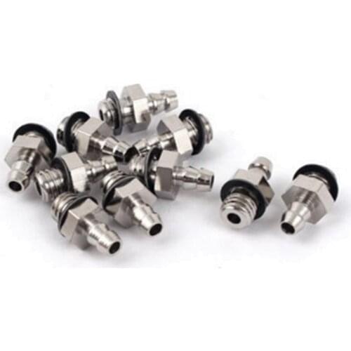 10 Pcs M5 Male Thread to 4mm Hose Brab Pneumatic Tube Hose Mini Barb Fittings M5x4mm