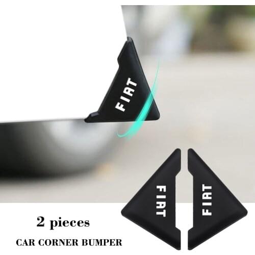 2pcs/pair Silicone Car Door Corner Cover Anti-Scratch Protector For Fiat Panda Bravo Punto Linea Croma 500 595 Accesspories