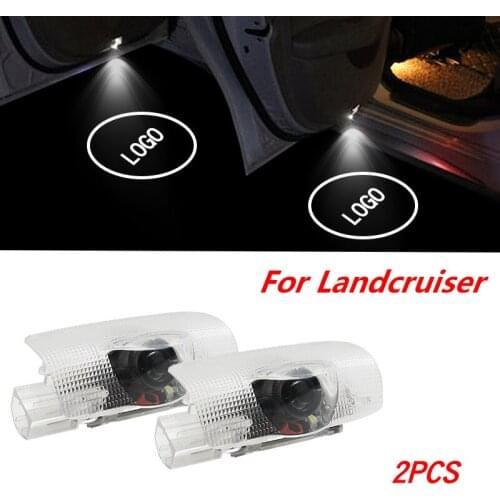 2pcs led door logo light For Toyota Land Cruiser 2010-2018 Toyota Logo Laser Projector Light Ghost Shadow Light Accessories