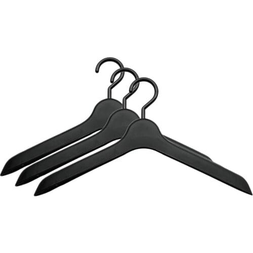 3Pcs/Pack Black Clothes Hanger Diving Surfing Wetsuit Hanger with Swivel Hook - Black