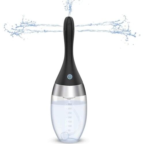 Automatic Electric Enema Douche for Men Women Rechargeable Anti Back-Flow Enema Bulb Colon Cleansing Anal Plug Cleaner Enema Kit
