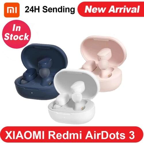 Xiaomi Redmi AirDots 3 TWS Mi True Wireless Waterproof Auto Link Qualcomm Chip Touch Control Apt-X Adaptive Headset