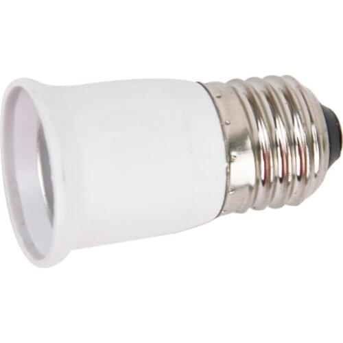 E27 to E27 Base Socket Adapter Converter Holder Connect Lamp Bulbs ~White