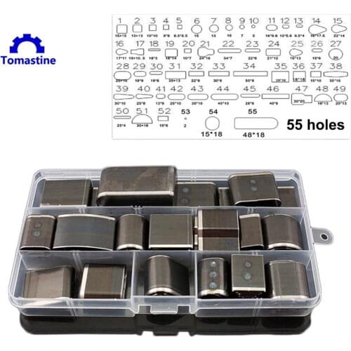 24/39/52/55 Pcs DIY Leather Case Puncher High speed steel Cell Phone Leather Case Perforation Set Leather Punching Hole Puncher