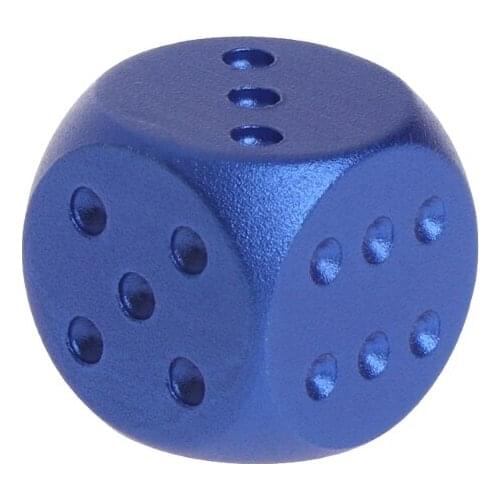 Dices Aluminum Polyhedral Metal Solid Club Bar Dice Playing Game Tool 16X16X16mm A0KA