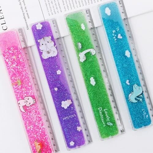 Girl Ruler Flow Sand Ruler Oil Flow Ruler Sweet Ruler Girl Drawing Template