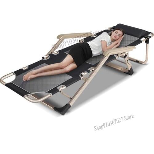 Multifunctional March Chair Lunch Break Single Portable Escort Nap Bed Office Small Simple Portable Folding Bed