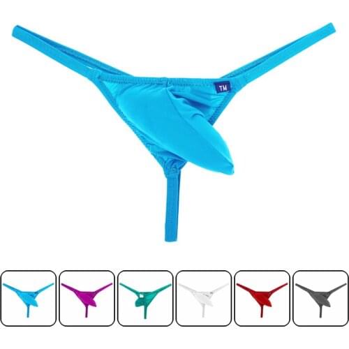 Men Underwear String Homme bikini 2019 Sexy Men Underwear Jockstrap Gay Tanga Hombre sleeve penis pouch Men Thongs And G Strings