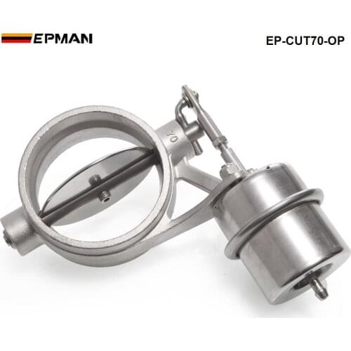 NEW Vacuum Activated Exhaust Cutout / Dump 70MM Open Style Pressure: about 1 BAR For Seat 2001-2006 EP-CUT70-OP
