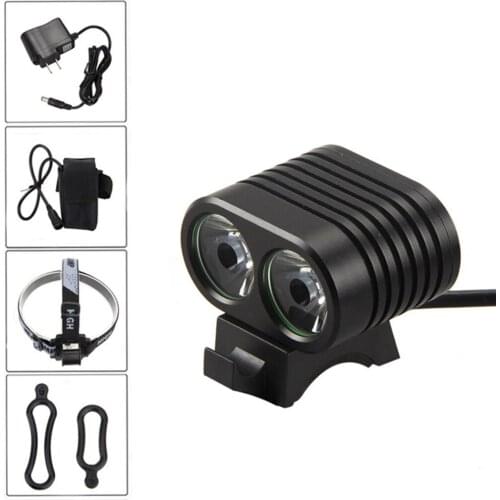 2x T6 LED Cycling Bicycle Headlight Light Front Light Bicycle Front Light Headlight Bicycle Rear Light Cycling Lamp