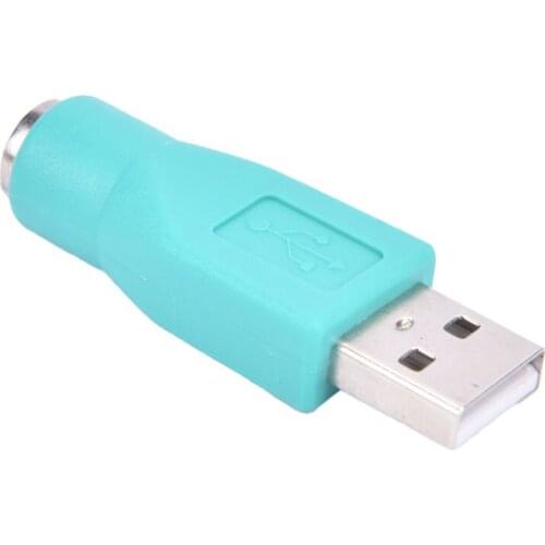 PS/2 Female to USB 2.0 Male Port Adapter Converter for PC Keyboard Mouse