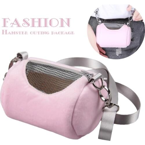 Portable Small Pet Hamster Carrying Bag Winter Warm Squirrel Guinea Pig Hedgehog Carrier Cage Outdoor Carrying Backpack Holder