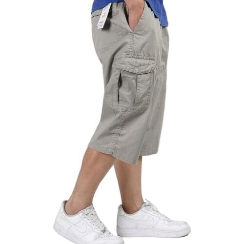 Shorts Men Summer Casual Plus Size 5XL 6XL Short Pants Mens Cropped Trousers Cotton Cargo Short Masculino Homme Military Shorts