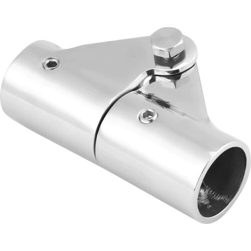 316 Stainless Steel Folding Swivel Connector Heavy Duty Boat Rail Tube Pipe Fittings For 22/25mm Outside Diameter Tubing Or Pipe