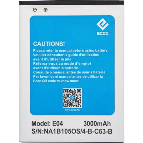 High Quality 3000mAh 3.7V Li-ion battery For Elephone E04 Mobile phone Batterie