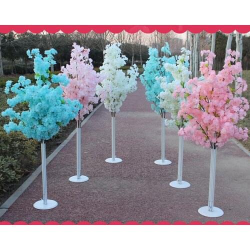 1.5M tall Artificial Cherry BlossomTree aisle Road Leads For Wedding decoration Mall Opened Props 6pcs/lot