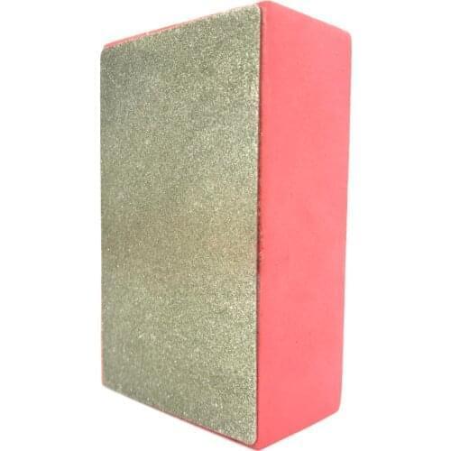 120 Grit Diamond Hand Polishing Pad 95*55*30mm For Ceramic Tile Glass Marble Edge Burr Steel Special-Shaped Rough Surface Grind