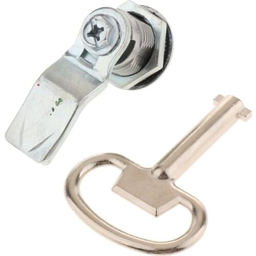 2x Shockproof Cylinder Lock Electric Cabinet Security Drawer Cam Locks + Key