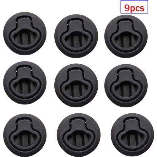 1 pcs Round Non-locking Plastic Lift Handle Flush Pull Latches Slam Marine Boat Round Ring Handle Deck Yacht Parts Accessories