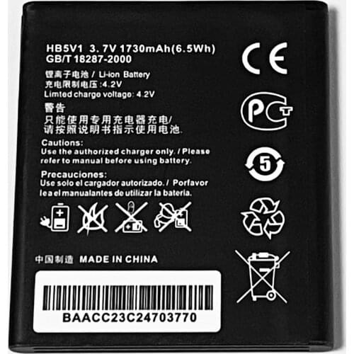 3.7V 1730mAh HB5V1 For Huawei Ascend Y300 Y300II Y300-F1 Y300-0151 Y300-0100 Y300C Y3C Y336-U02 U8833 T8833 C8833 Battery