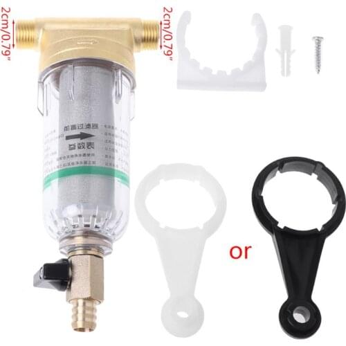 4 Points Prefilter Stainless Steel Water Filter Purifier Mesh Copper Tap Faucet A0NC