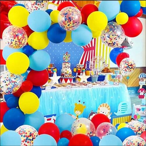 82pcs Balloon Garland Arch Kit multicolor Latex Balloons Party Supplies Favors Kids Birthday Party Baby Shower Boy Decorations