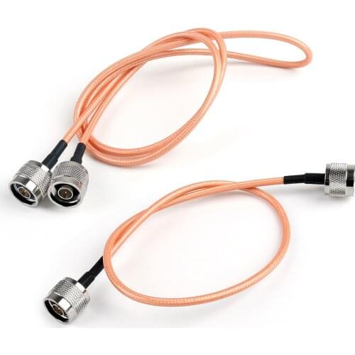 Artudatech 50cm 1M N Male to N Male Plug Crimp Jumper Pigtail Coax Cable RG142 For wireless Jack