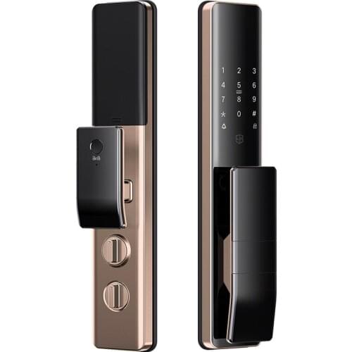 TT Automatic Fingerprint Lock Household Anti-Theft Door Smart Door Lock Password Lock Electronic Lock with Camera Cat Eye