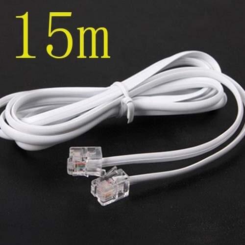 Free shippingHigh Speed 15m 45ft RJ11 Telephone Phone ADSL Modem Line Cord Cable Free shippingnew
